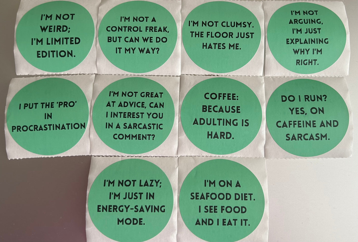 Funny Statements Stickers