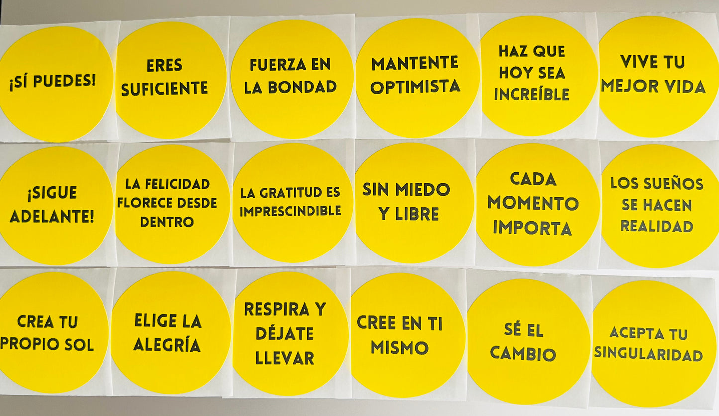 Multilingual Motivation & Positive Affirmations Stickers (pack 3)