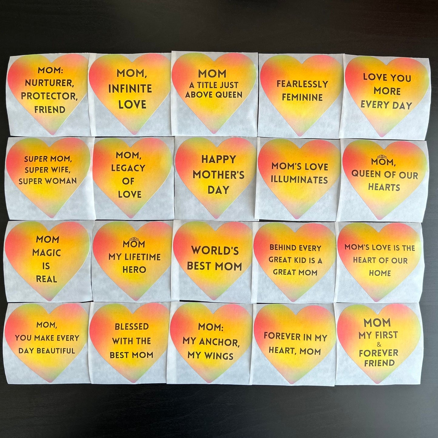 Mother's Day Love, Gratitude, Positive Affirmations Stickers