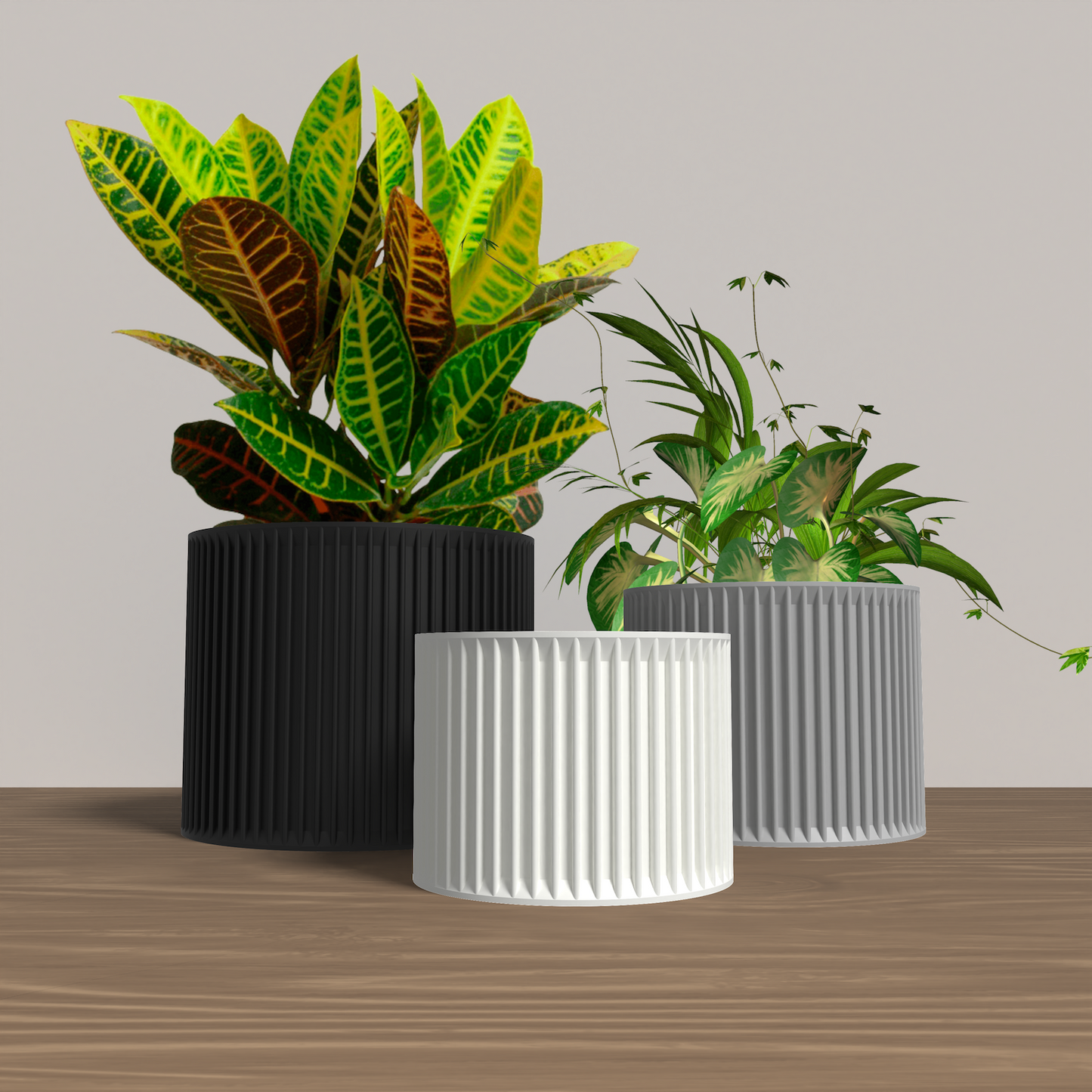 SAGITA Planter Collection - Cylinder Planter. Buy at www.layeredfusion.com.