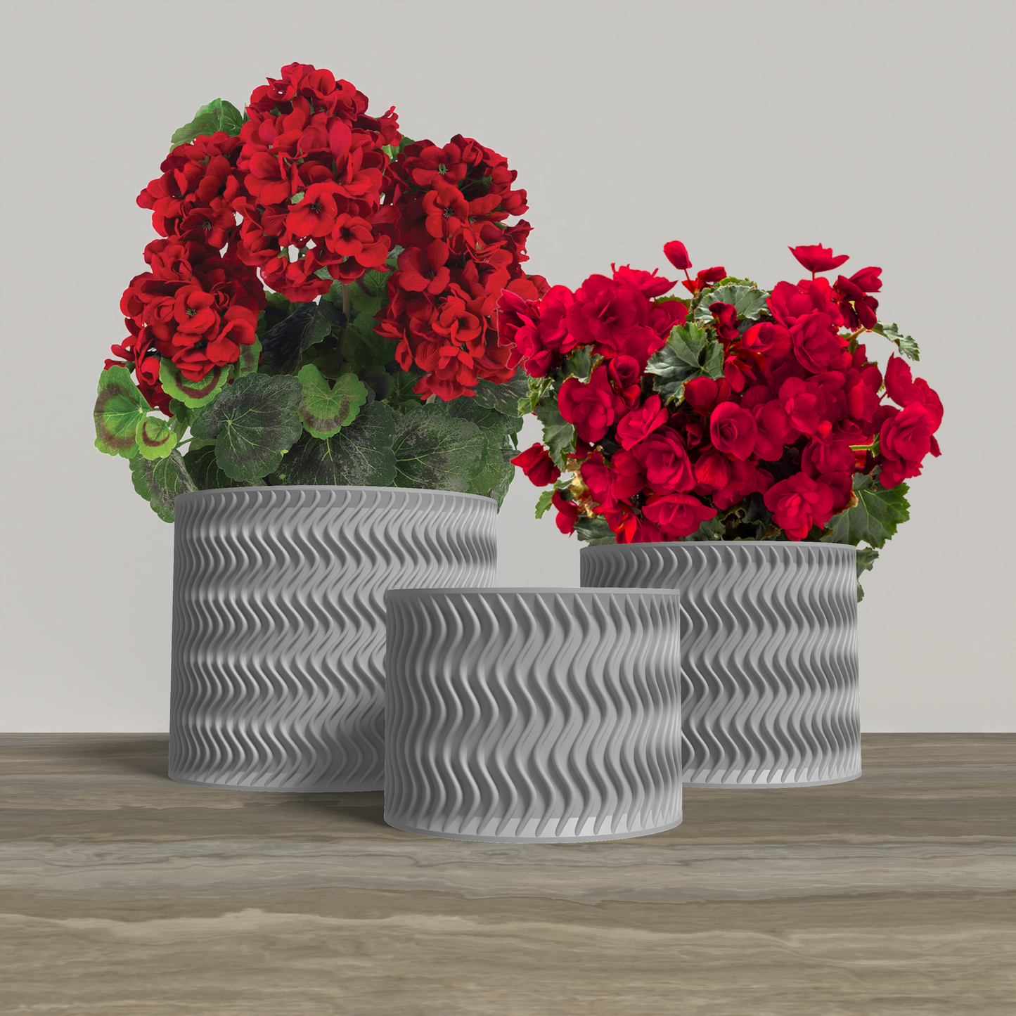 ARCUS Planter Collection - Gray Cylinder Planter. Buy at www.layeredfusion.com.