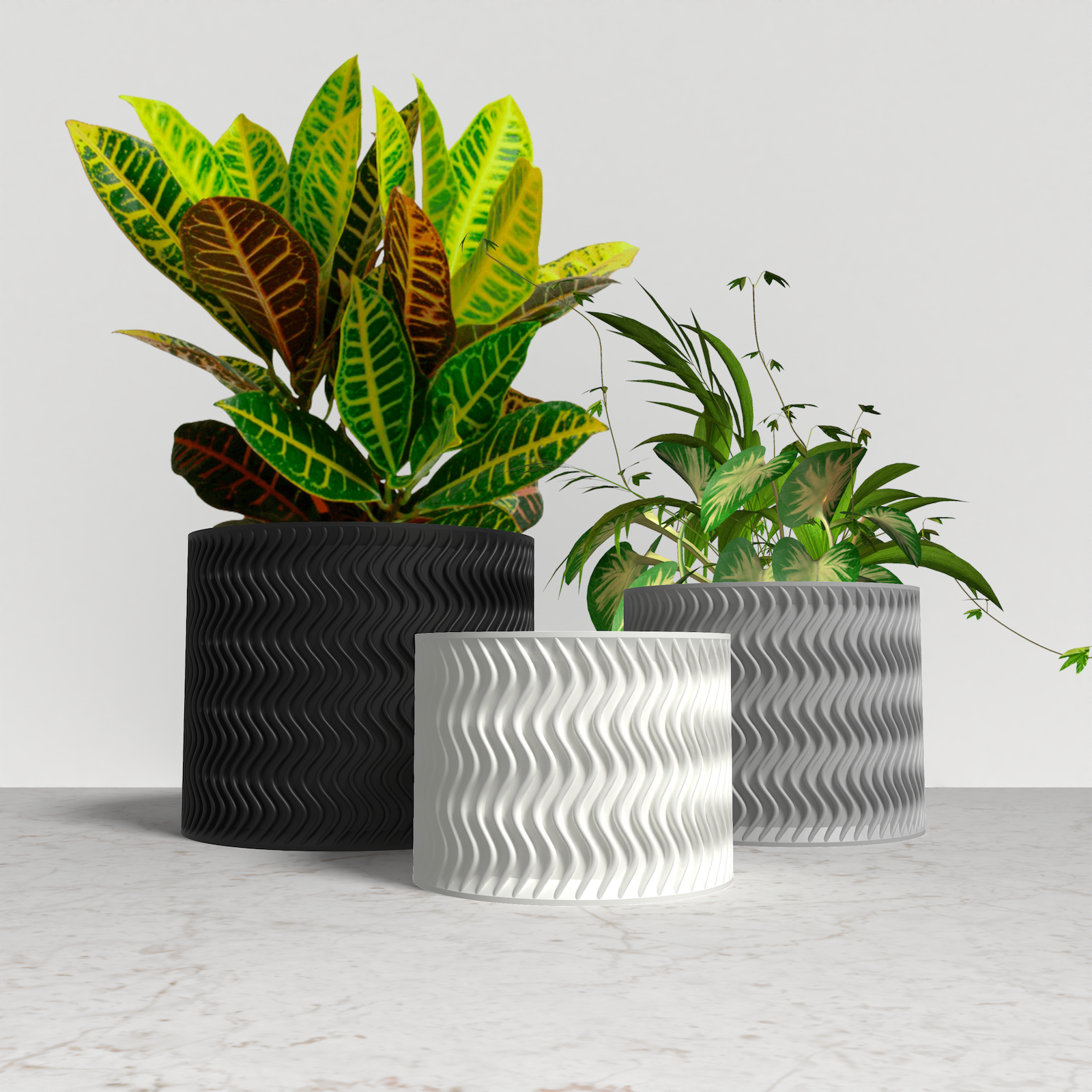 ARCUS Planter Collection - Cylinder Planter. Buy at www.layeredfusion.com.