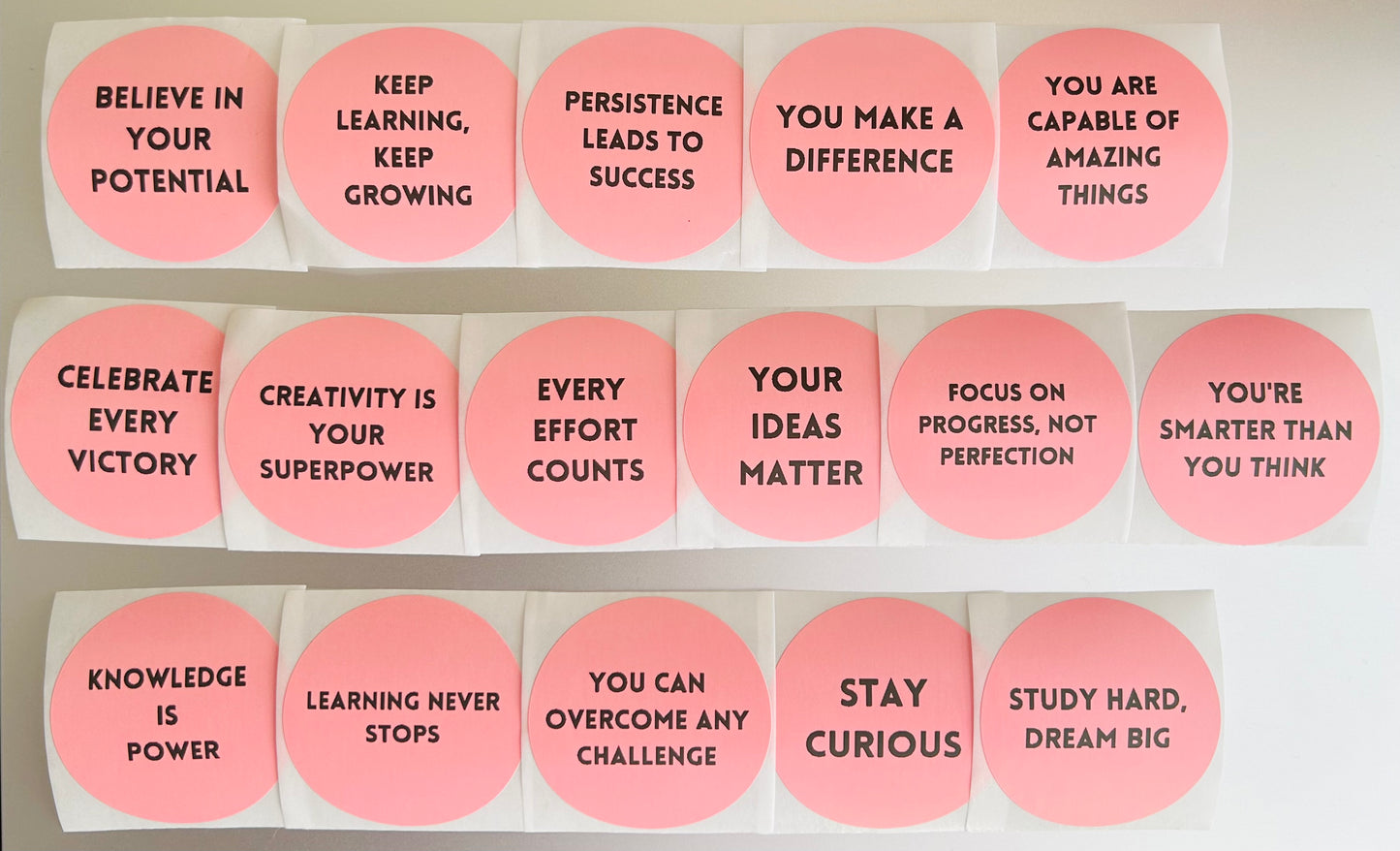 Multilingual Motivation & Positive Affirmations Stickers (pack 2)