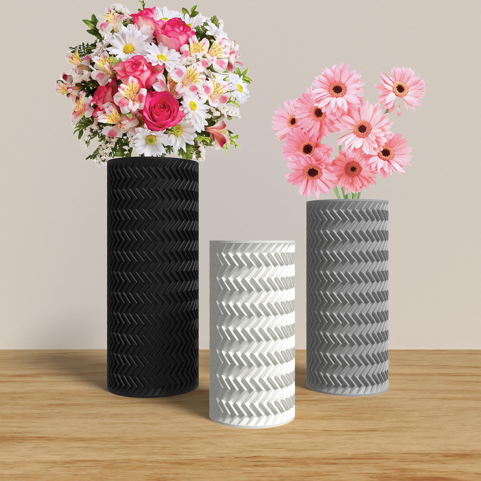 FRACTI Vase Collection - Cylinder Vase. Buy at www.layeredfusion.com.