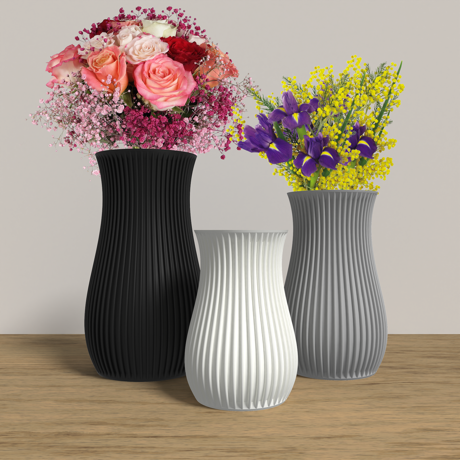 SAGITA Vase Collection - Rounded Vase. Buy at www.layeredfusion.com.